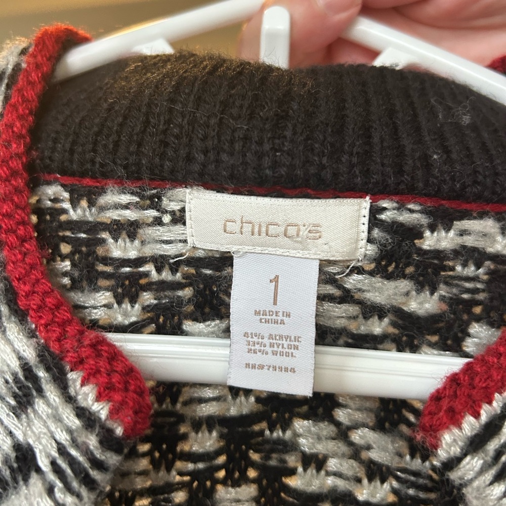 Chico's Black and White Women's Sweater
